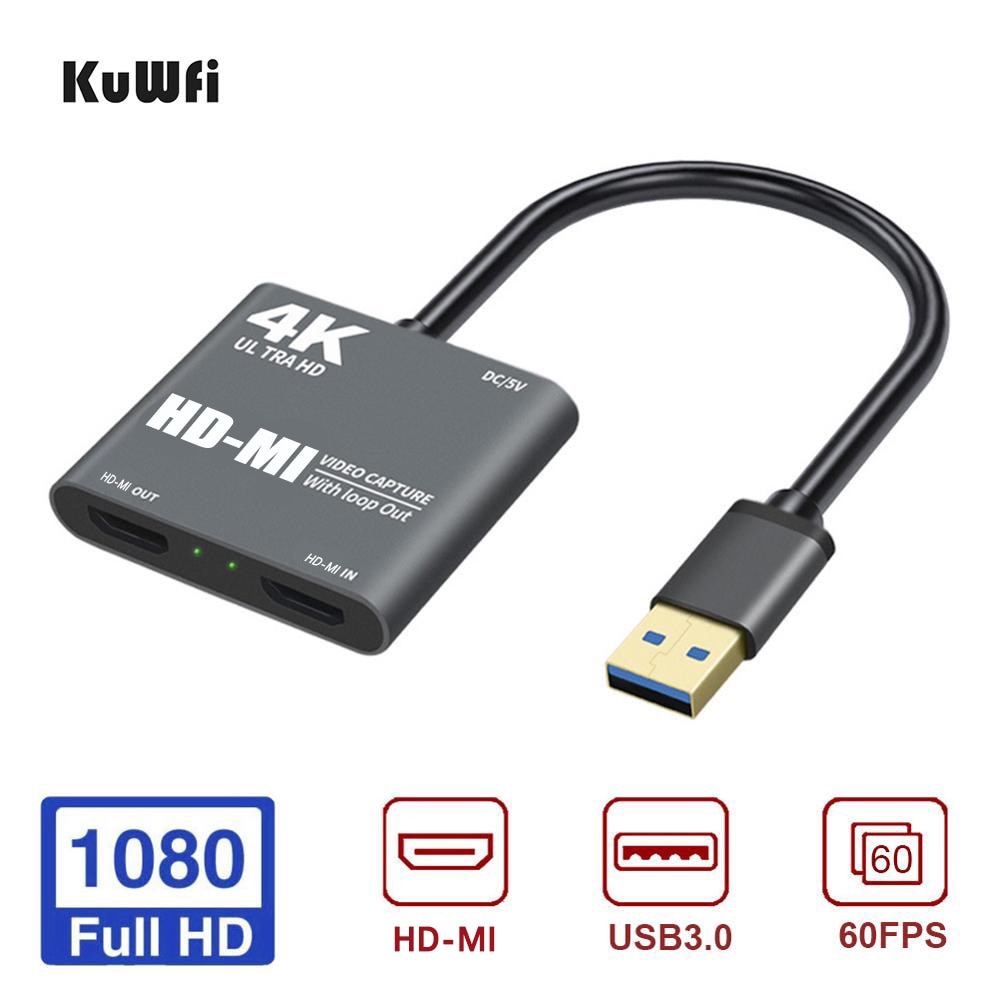 KuWFi 4K 60fps HDMI  ĸó ī HDMI to USB3.0 ..